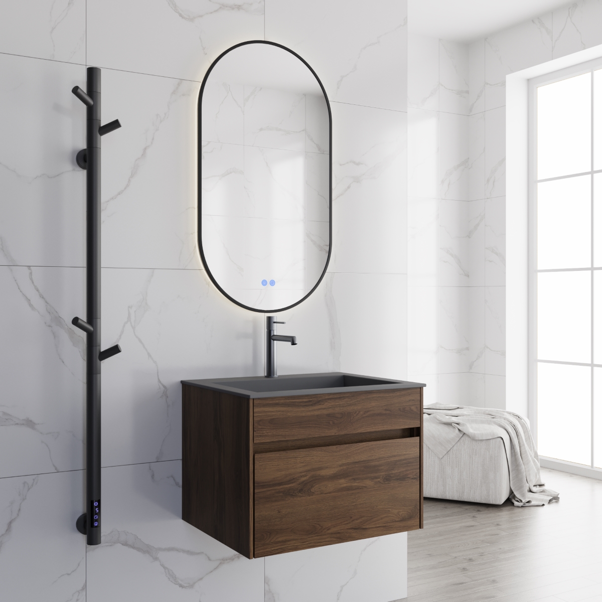 Мебель для ванной Vincea Chiara new 60 см C.Oak