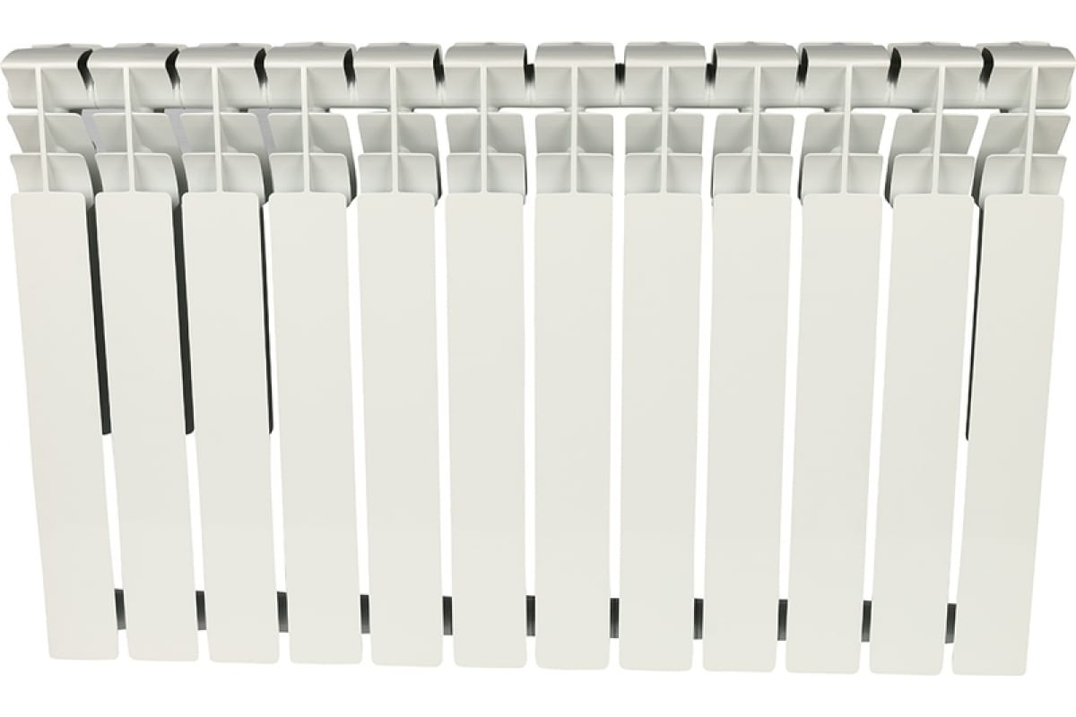 Алюминиевый радиатор Rommer Plus 500 12 секций RAL9016 89567