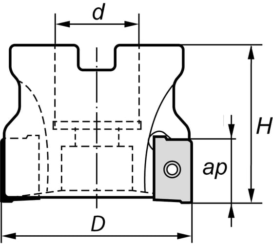 Корпус фрезы N203.D40/Z5 Norgau 022203040