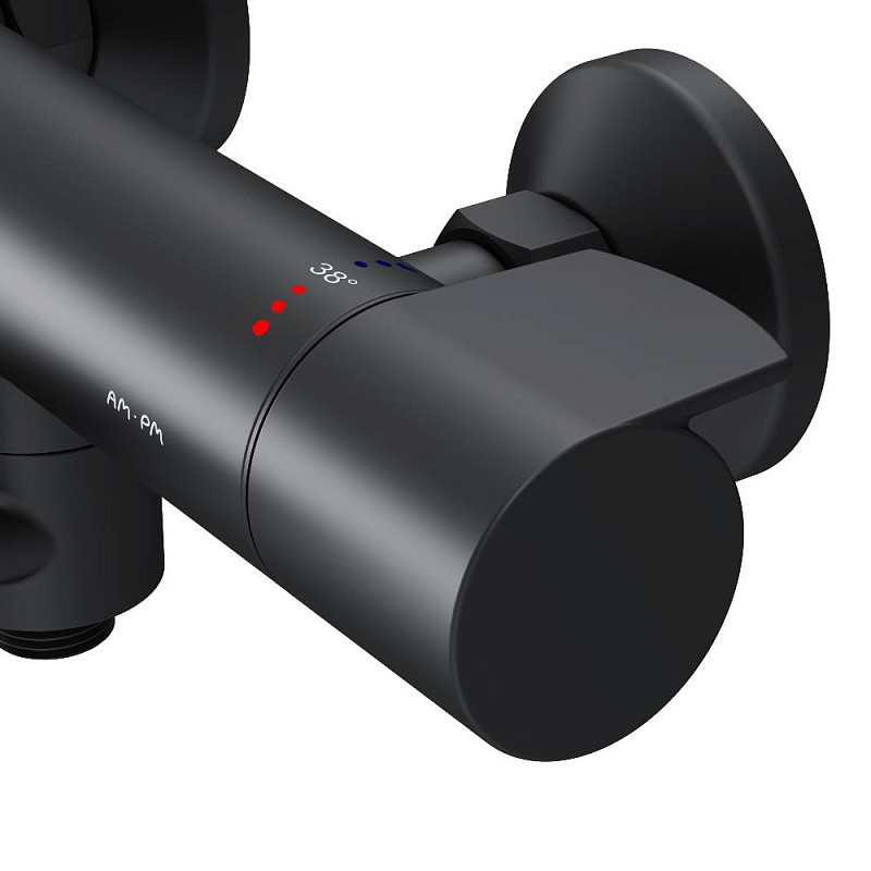Смеситель для ванны Am.Pm X-Joy F85A50022 с термостатом, черный