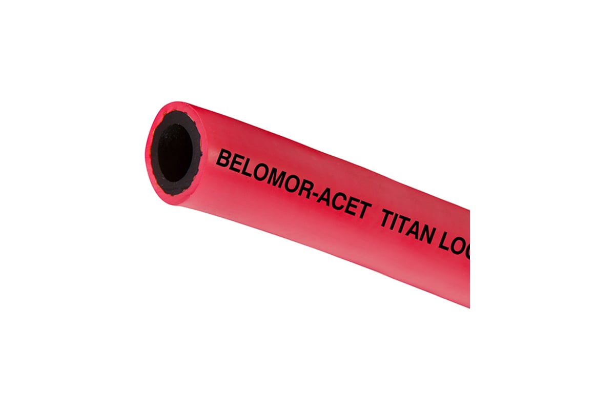 Рукав ацетиленовый «BELOMOR-ACET», красный, внутренний диаметр 19 мм, 20 bar, 20 м TITAN LOCK TL019BM-ACL_20