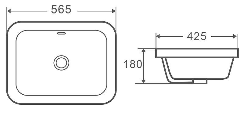 Раковина WeltWasser DEILBACH 6040 56.5 см, 10000004609 белый глянец