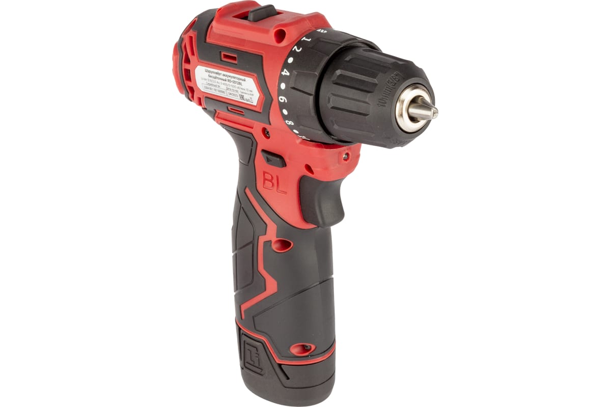 Шуруповерт аккумуляторный бесщеточный Redverg RD-SD12BL 6679855