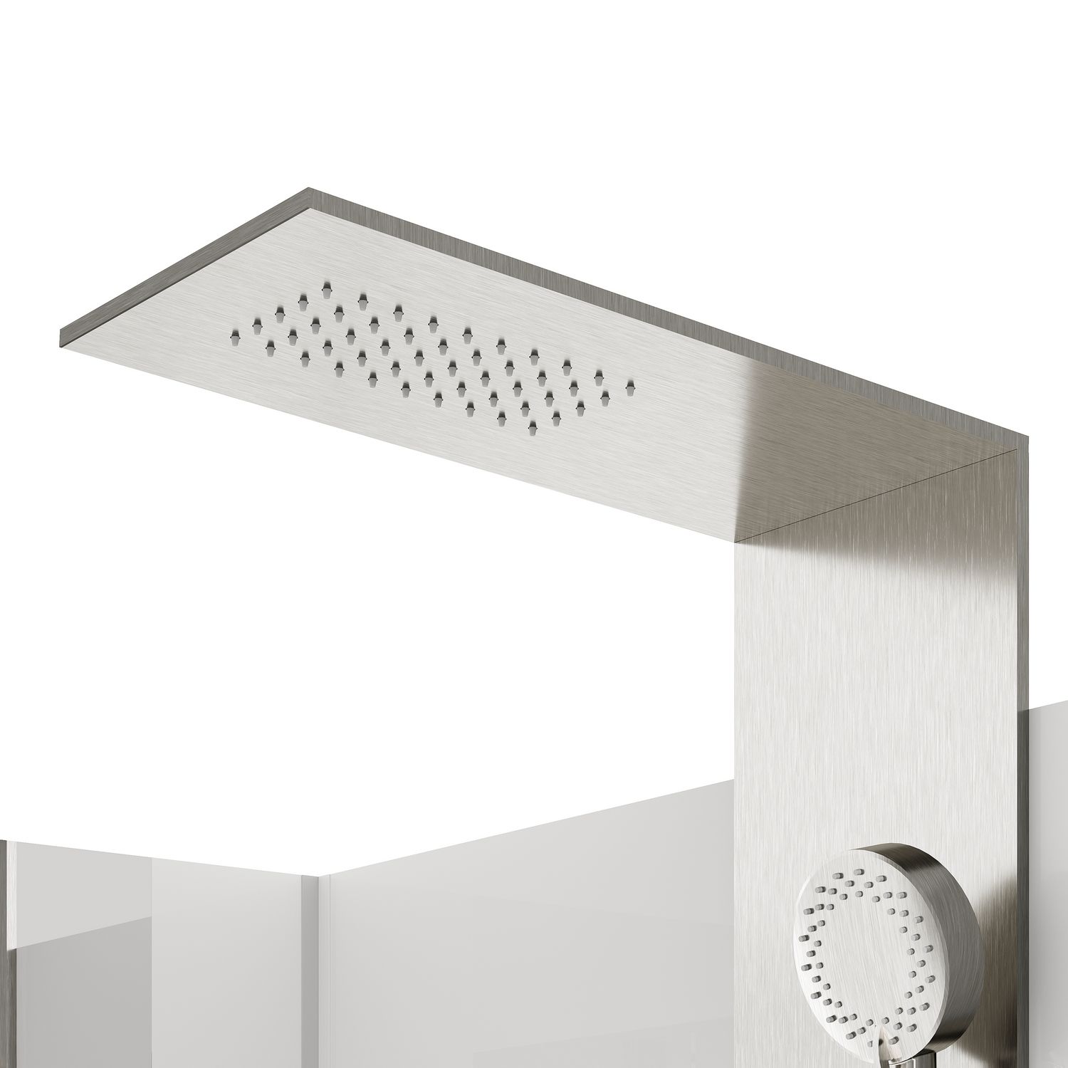 Душевая кабина Black&White Galaxy G8708N 110x80 брашированный никель