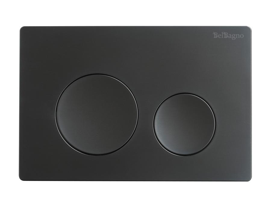 Кнопка смыва BelBagno BB-03C-NERO.M черный матовый Кнопка смыва BelBagno BB-03C-NERO.M черный матовый