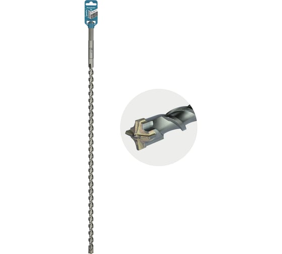 Бур по бетону RENNBOHR Quadro SDS-Max 4 грани 18x800/655 мм 721880