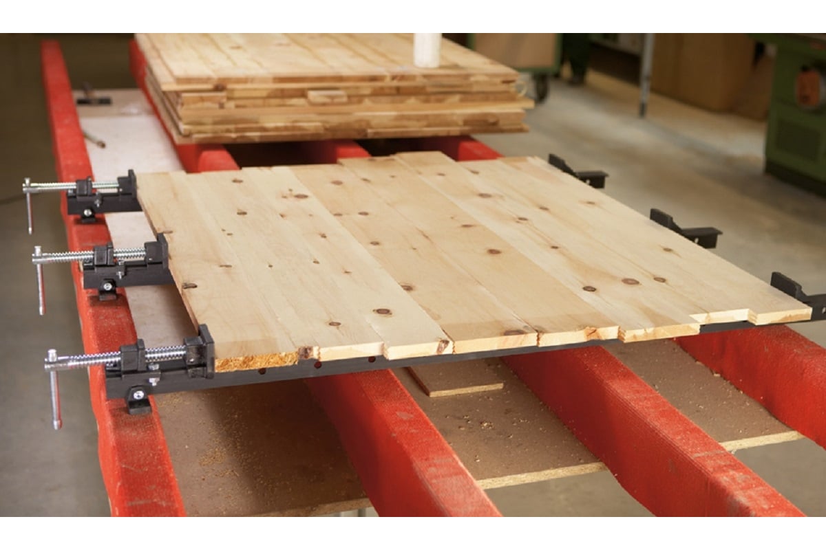 Зажим для дверей BESSEY усилие 24 кН, 1200 мм, размер губок 80x80 BE-TAN120