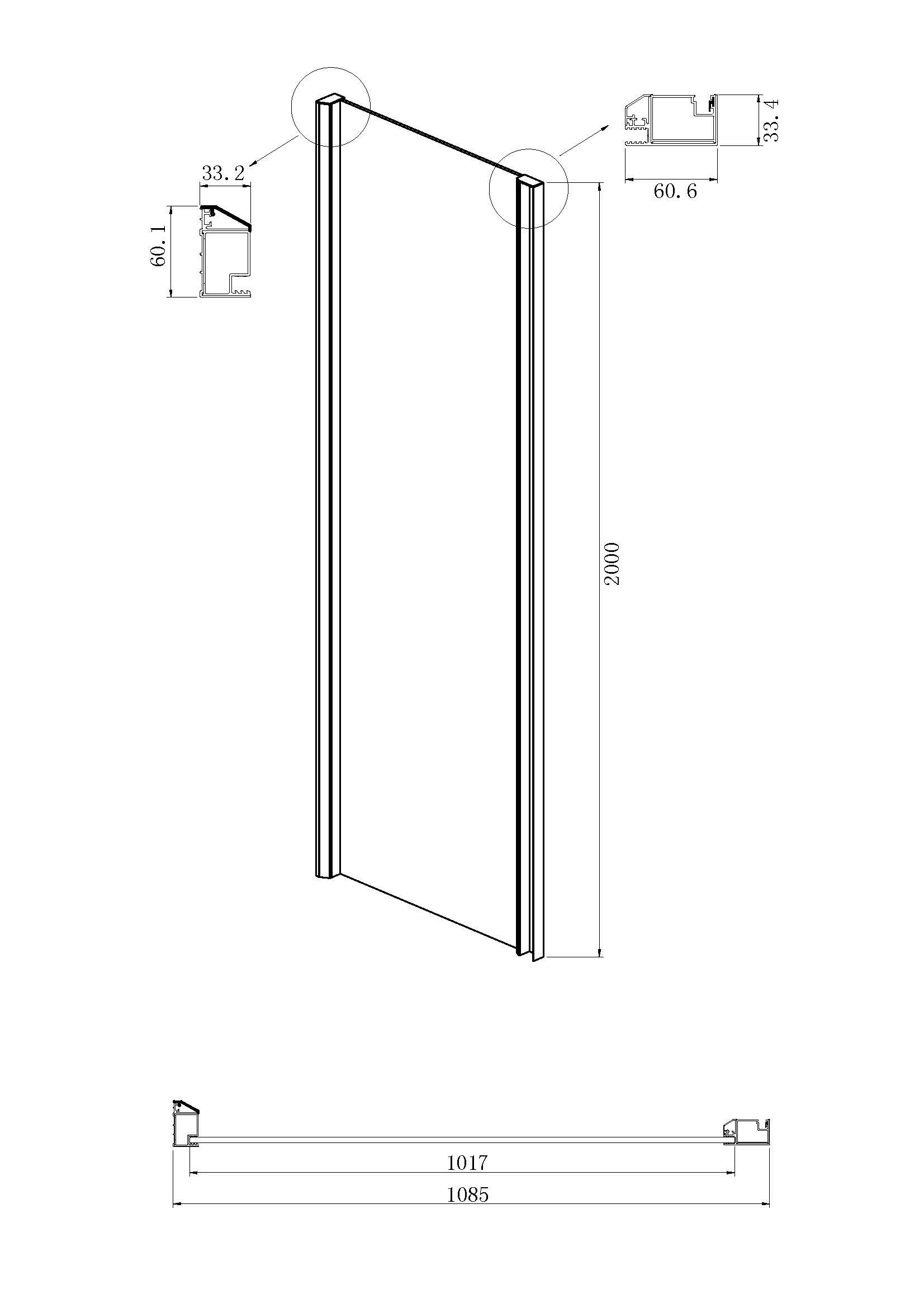 Душевой уголок Ambassador Intense 140x110 110021103IX-110IX прозрачный, хром