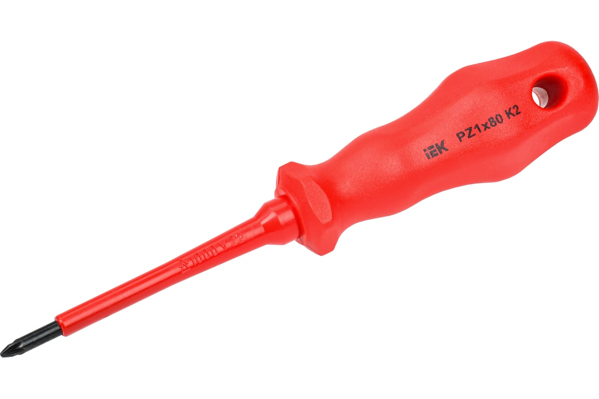 Диэлектрическая отвертка IEK ARMA2L 3 PZ1x80 K2 A2L3-SC30-K2-PZ-10-080
