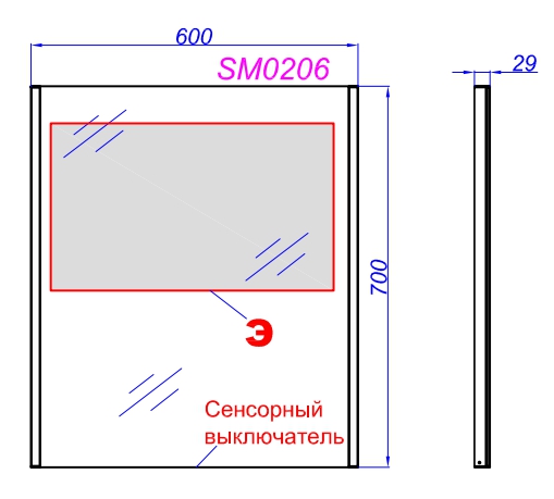 Мебель для ванной Aqwella Манчестер 60 см