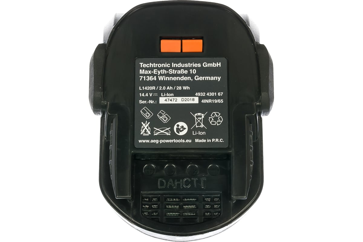Аккумулятор L1420R (14,4 В; 2 A*ч; Li-ion) AEG 4932430167