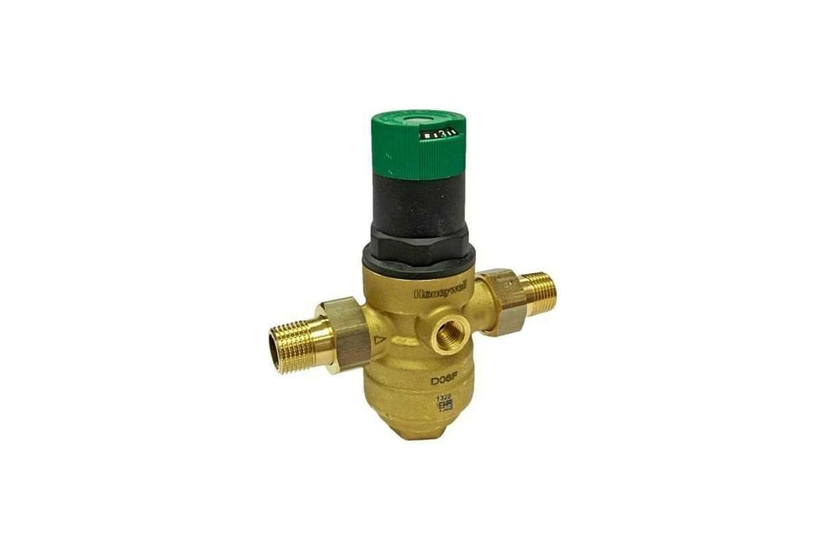 Клапан понижения давления на горячую воду Honeywell диапазон регулировки 1.5-6 атм, D06F-1 1/4''B