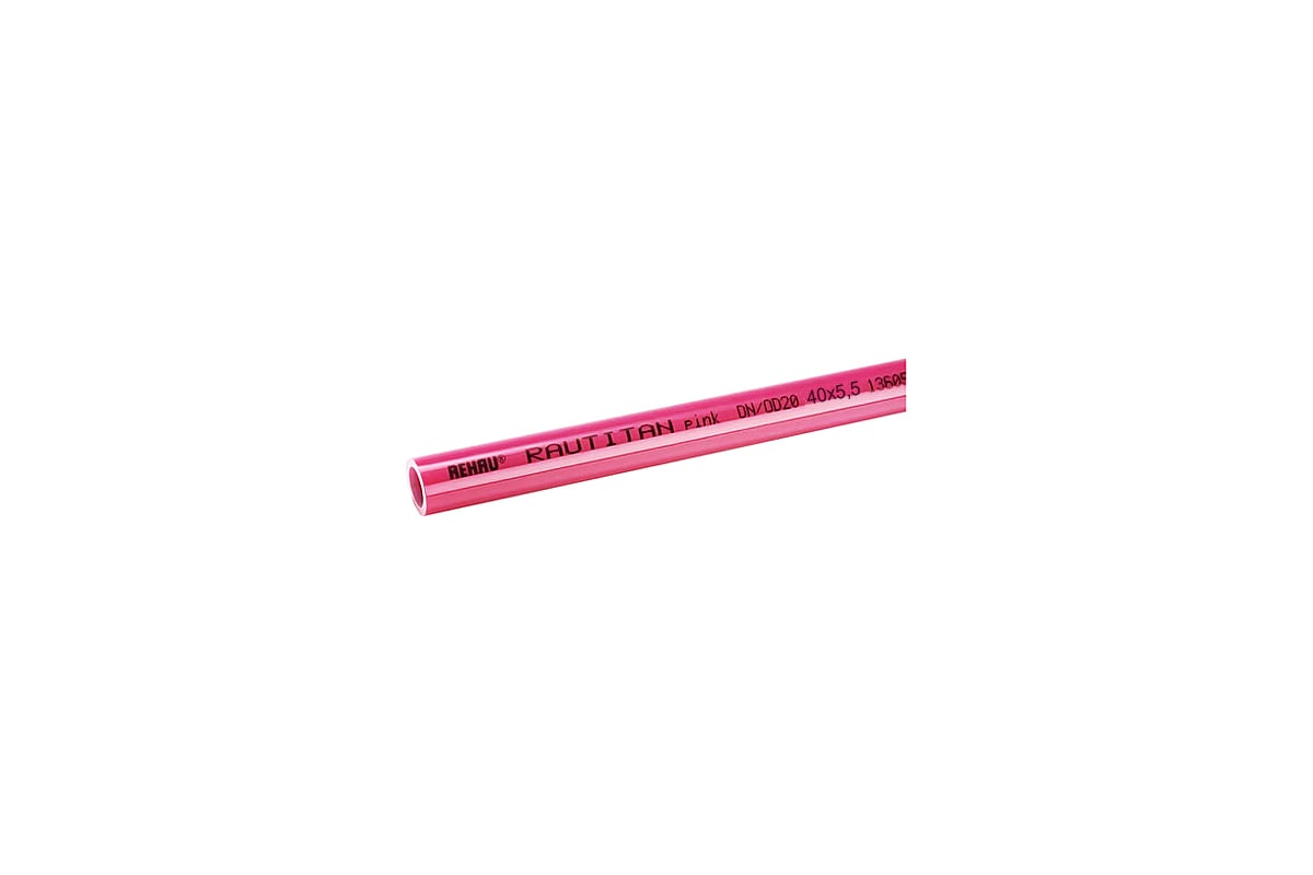 Труба REHAU RAUTITAN pink+, 40x5.5, штанга 6 м