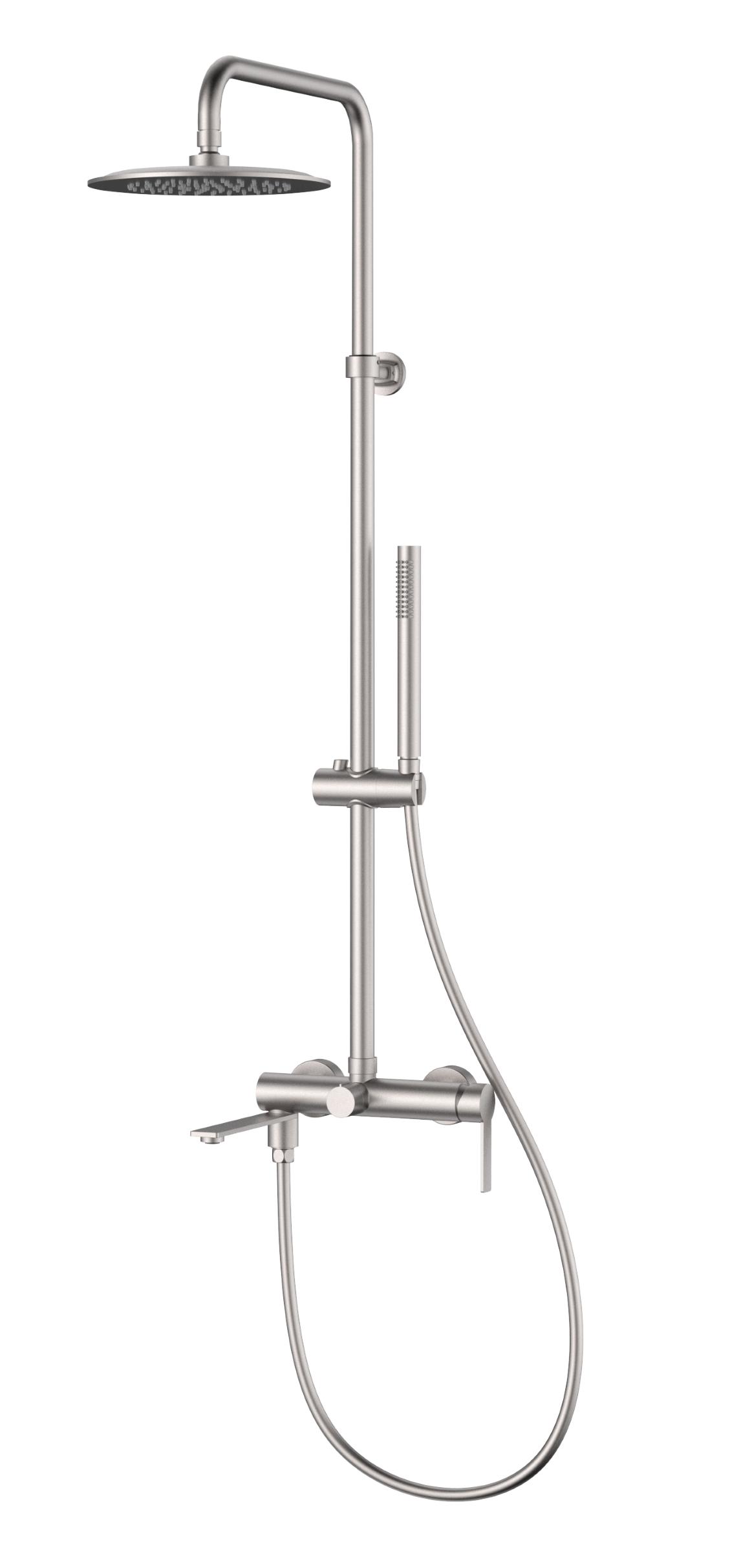 Душевая стойка Vincea Линеа (Linea) VSFS-4LN1BN брашированный никель