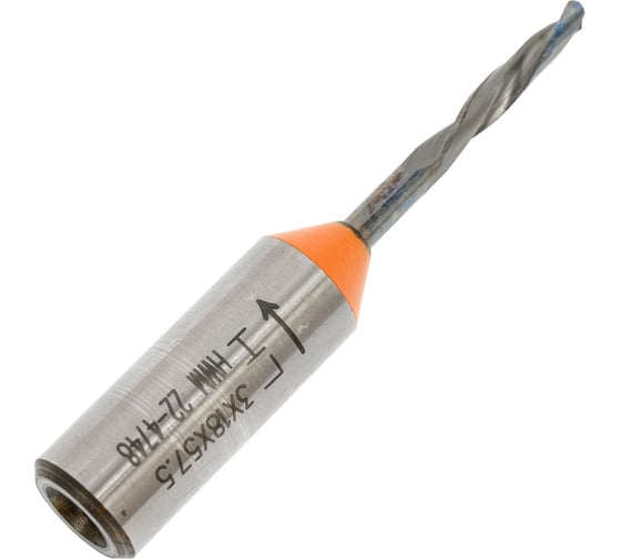 Сверло HWM (3x18x57.5 мм; Z 2+2; S 10x25 мм; LH) для присадочного станка CMT 310.030.22