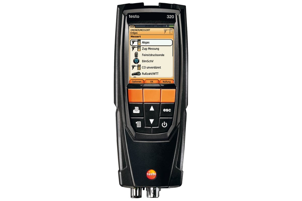 Комплект анализатора дымовых газов Testo 320 с H2-компенсацией