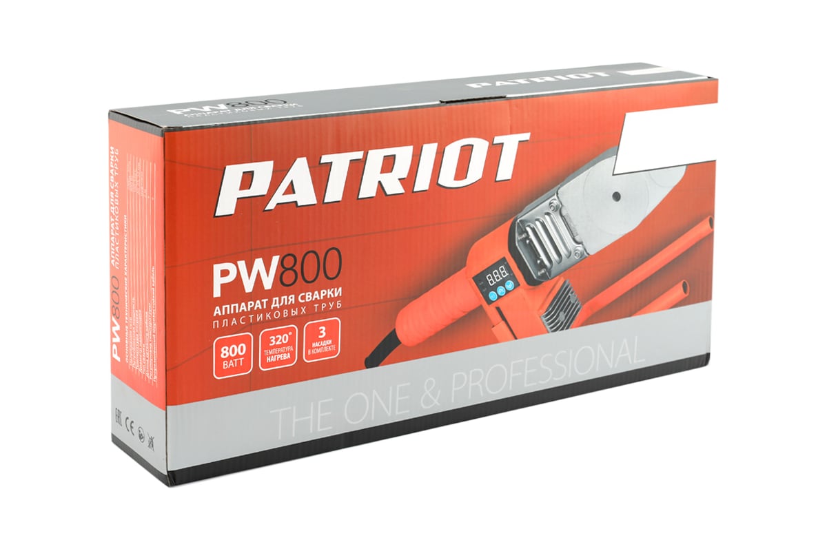 Аппарат для сварки пластиковых труб Patriot PW 800 170302015