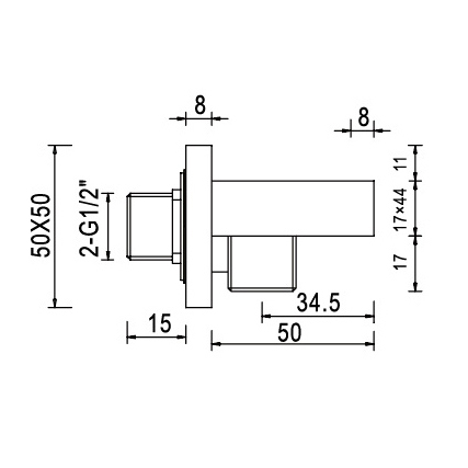 Шланговое подключение с держателем RGW Shower Panels SP-182