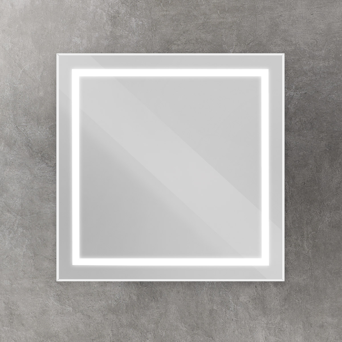 Зеркало BelBagno SPC-KRAFT-800-800-SENS-AL 80x80 см сенсорный выключатель, сатин