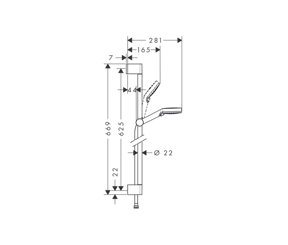 Душевой набор Hansgrohe Logis E SetLogisE70B (71177000+71610000+26532400)