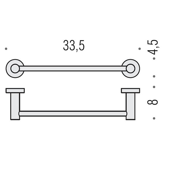 Полотенцедержатель Colombo Plus W4909.CR хром