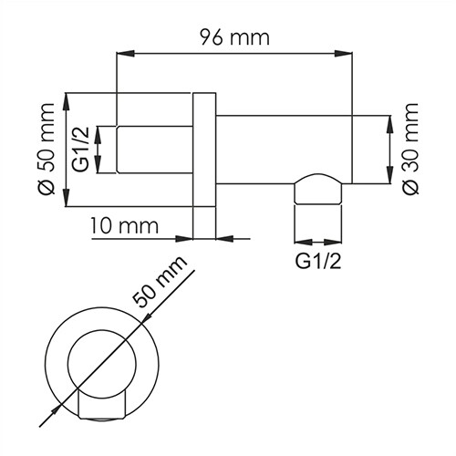 Шланговое подключение WasserKRAFT A082 черный