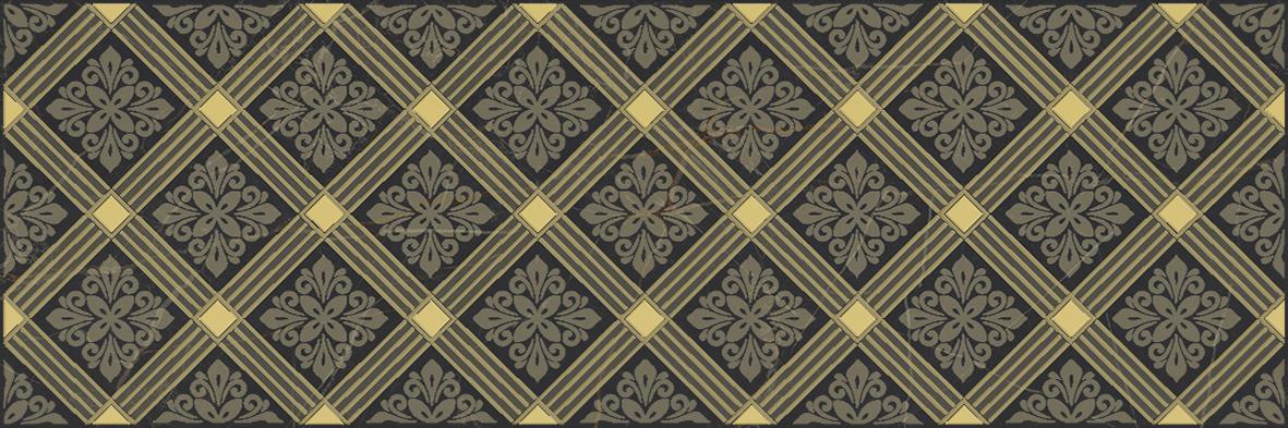 Декор Laparet Royal чёрный 20х60 см, AD\B483\60045