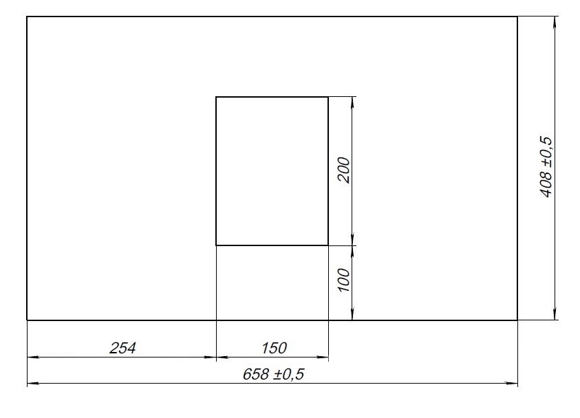 Столешница Allen Brau Priority 70 см graphite structure, 1.31009.GR-S