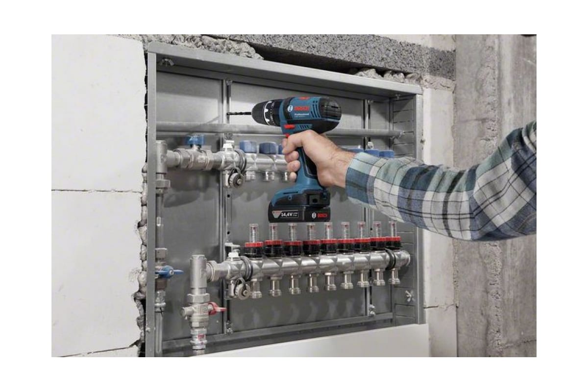 Аккумуляторная ударная дрель-шуруповерт Bosch GSB 14.4-2-LI 0.601.9A5.401
