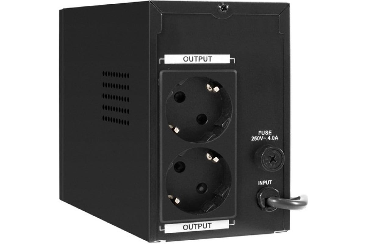 Источник бесперебойного питания Exegate Power Smart ULB-500.LCD.AVR.2SH 500VA 300W, LCD, AVR, 2*Schuko, металлический корпус, Black 294613