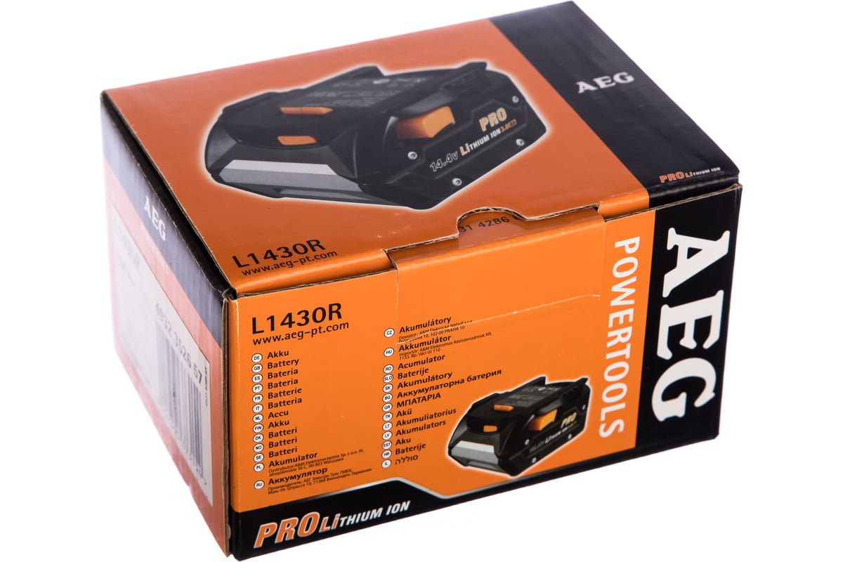 Аккумулятор L1430R (14.4 В; 3 А*ч; Pro Li-ion) AEG 4932352657