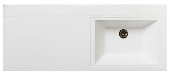 Мебель для ванной Руно Лира 120 см белый (раковина Gamma 120)