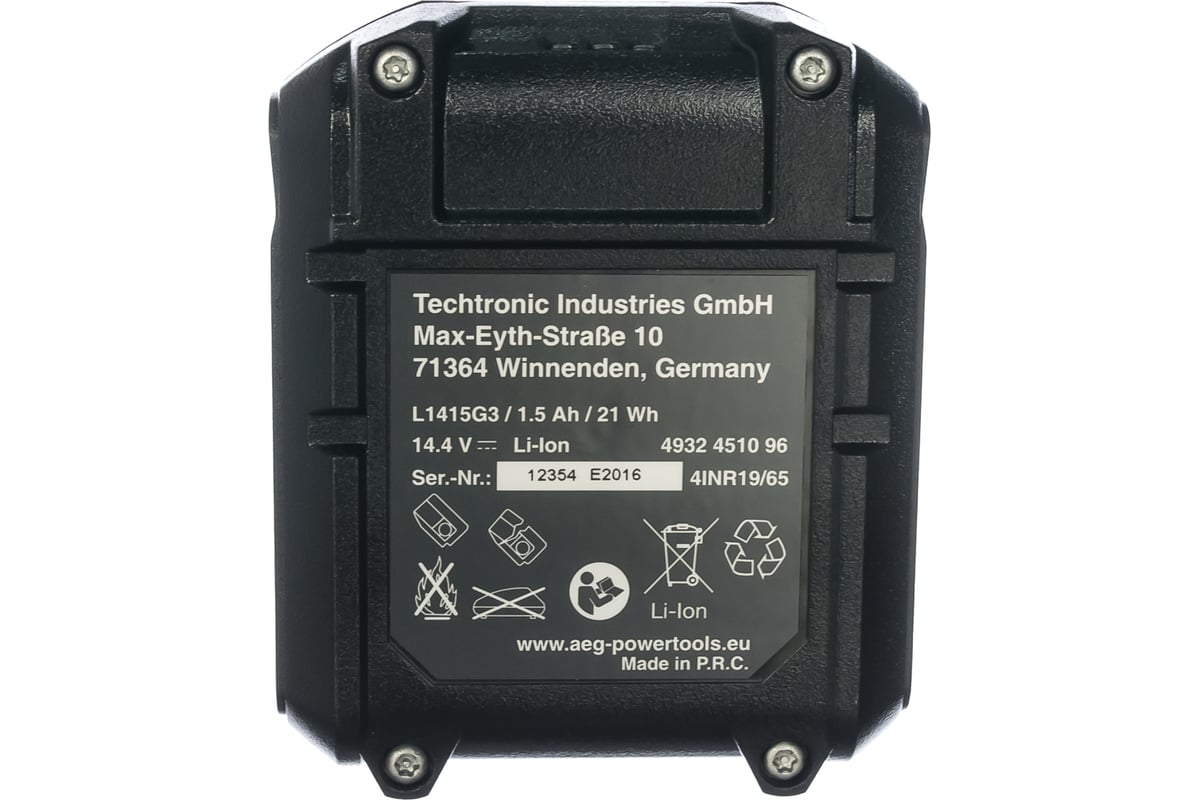 Аккумулятор L1415G3 (14.4 В; 1.5 А*ч; Li-Ion) AEG  4932451096