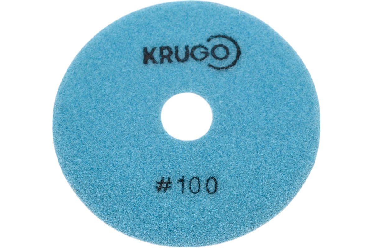 Алмазный гибкий шлифовальный круг (черепашка), 100 мм, Р100, мокрый KRUGO PPW040100
