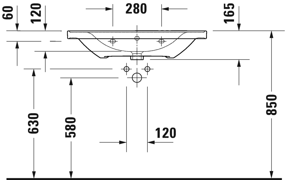 Раковина Duravit D-Neo 23678 80 см