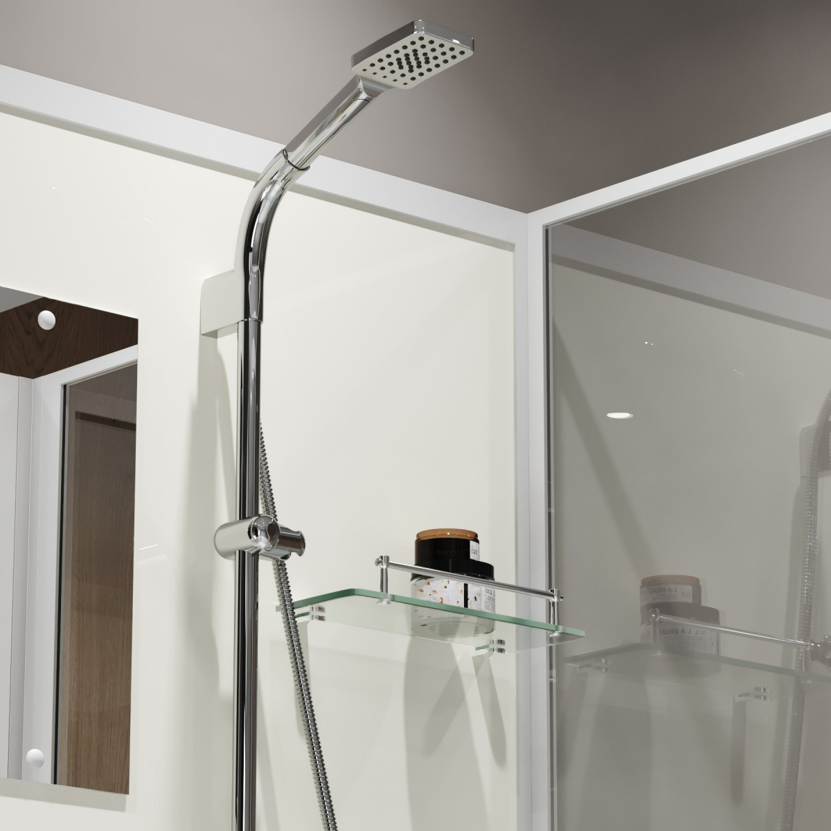 Душевая кабина Niagara Standart ST100/15Q/BK 100x100 стекло прозрачное, без крыши, без г/м