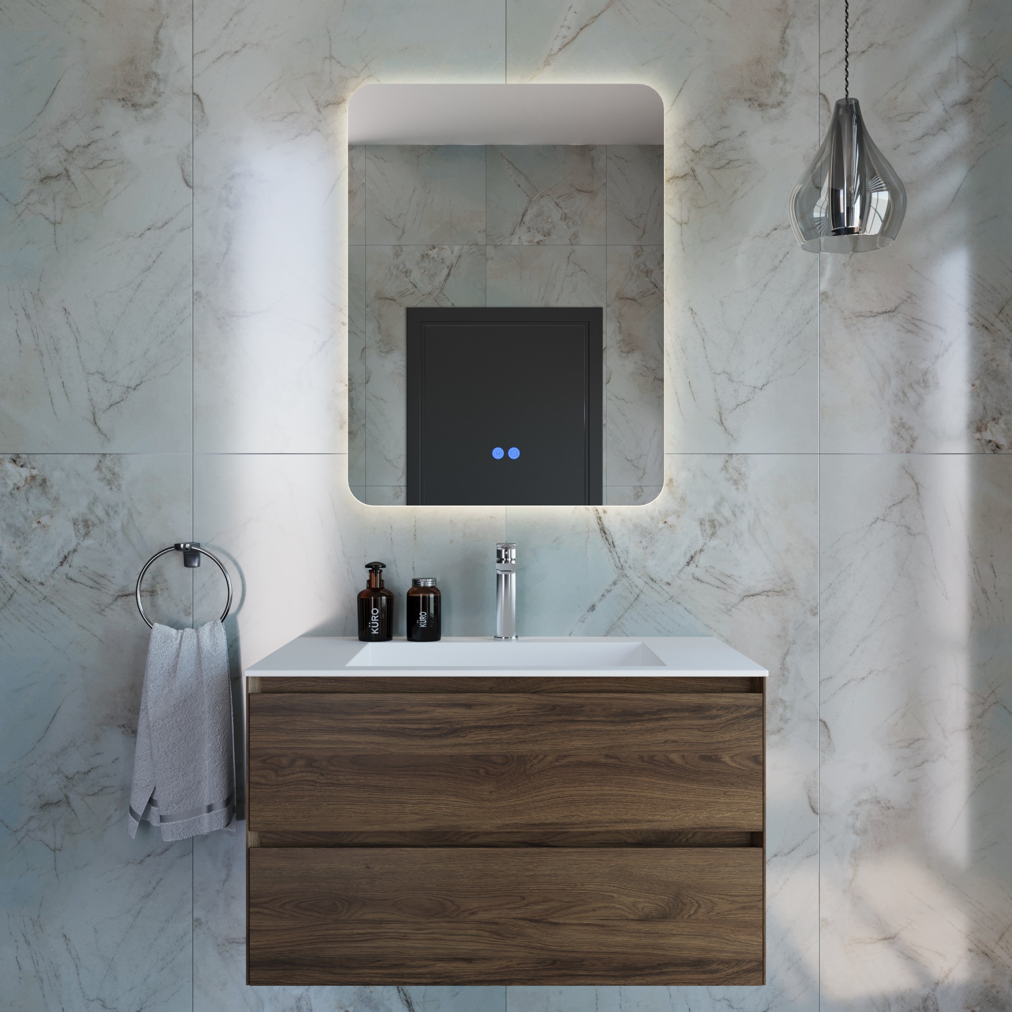 Мебель для ванной Vincea Luka new 80 см C.Oak