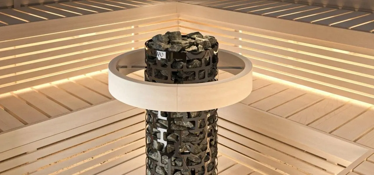 Электрическая печь для бани и сауны Sawo Aries напольная, с пультом, 4,5 кВт, черная, ARI3-45NB-BL-P-C