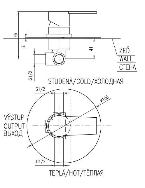 Смеситель для душа Rav Slezak Colorado CO283LCMAT черный матовый