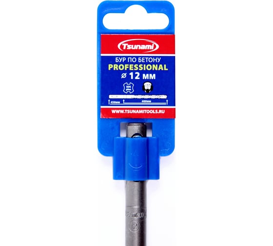 Бур по бетону SDS-plus Professional 12x450 мм Tsunami T10610200012450