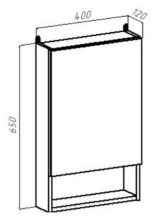 Мебель для ванной Руно Бари 40 см