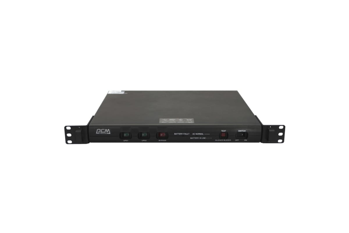 Источник бесперебойного питания Powercom King Pro RM, интерактивная, 600 ВА / 480 Вт, Rack, KIN-600AP-RM-1U