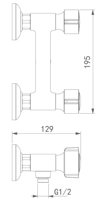 Смеситель для душа D&K Hessen Torhall DA1413141