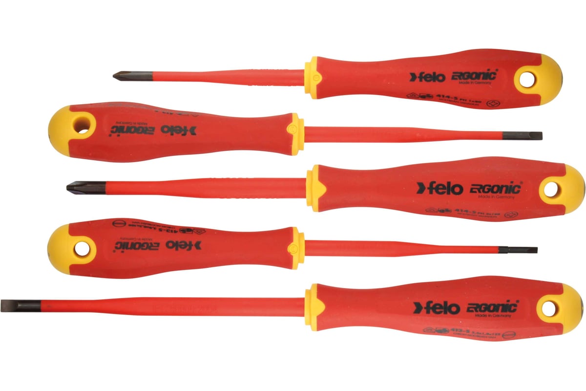 Набор диэлектрических отверток SL/PH E-Slim Felo Ergonic, 5 шт 41385198