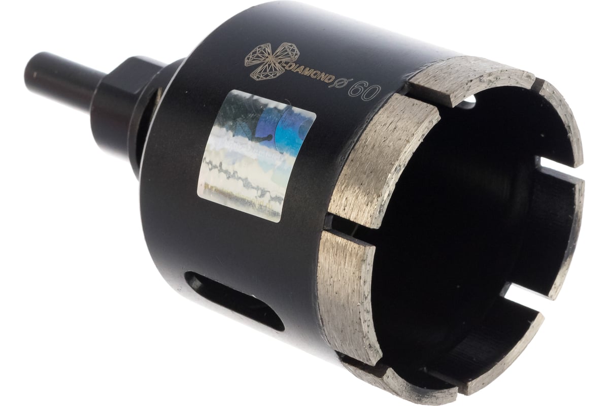 Коронка алмазная по керамограниту, серебряная пайка (60 мм) TRIO-DIAMOND GCB767
