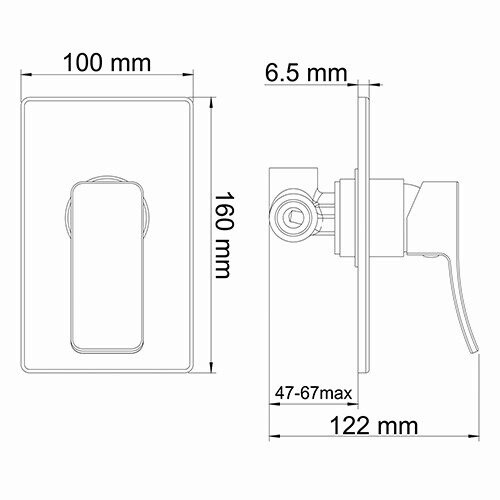 Смеситель для биде WasserKRAFT Aller A010657WHITE со шлангом 120 см