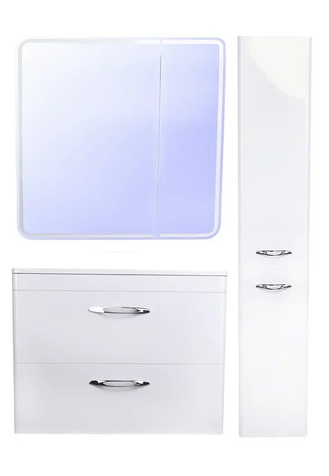 Тумба с раковиной Style Line Каре Люкс 80 см белый