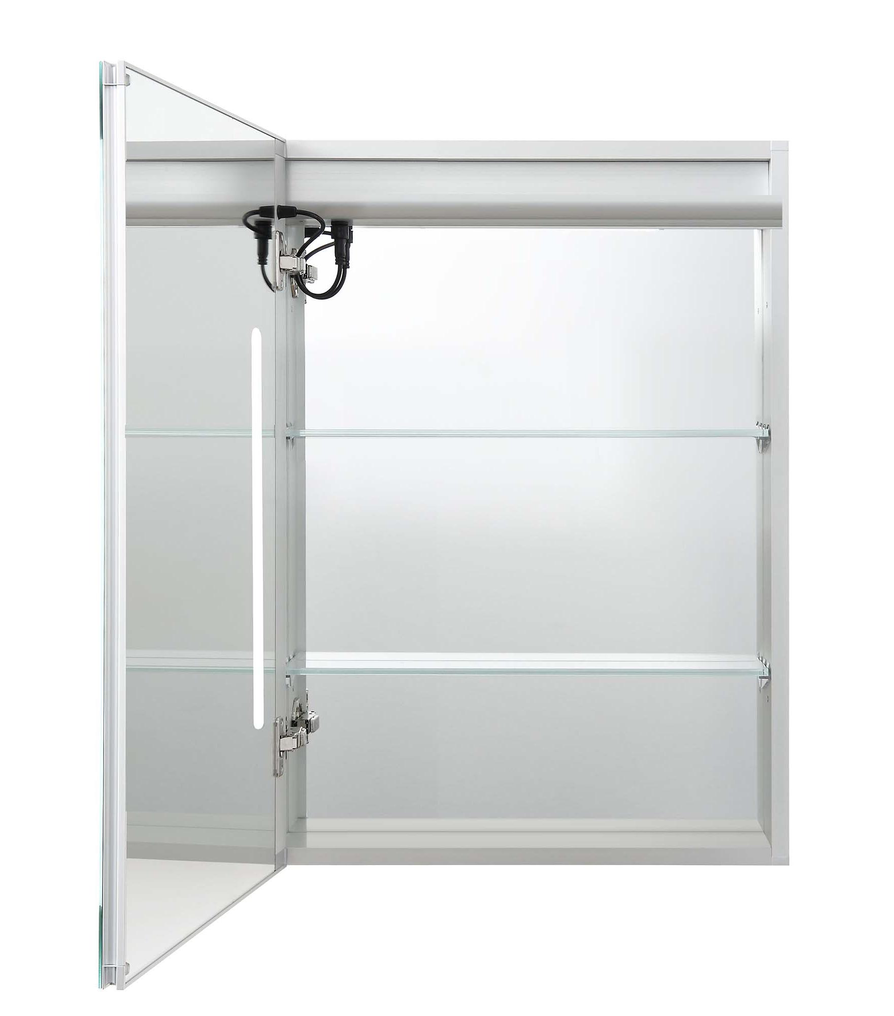 Зеркальный шкаф Aquatek 50x70 см с подсветкой, антипар, хром AQ7504-MLC