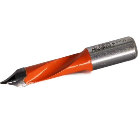 Сверло сквозное 8х57 мм, хв-к 10 мм, L Deltatools 06-0081