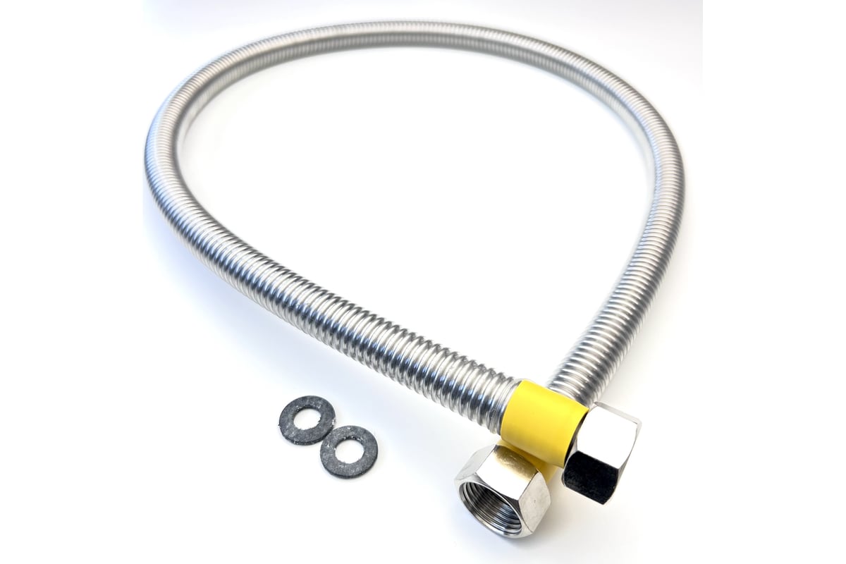 Сильфон для газа TUBOFLEX в оплетке ПВХ 1/2", 0.8 м, ВР/ВР 4829404